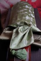Clear bamboo green brocade guqin cover non-piano bag