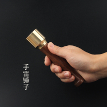 (just sell hammers) small copper hammer M24 grenade model DIY handmade leather hammer toy ornaments kawa girls self-defense