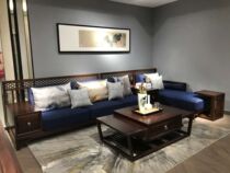 Luxury Workshop China Concept 312 Red Flowers Sandalwood Corner Sofa