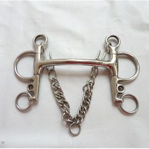 Horse set stainless steel British horse equestrian supplies 13 3cm dance steps horse chew PelhamBit