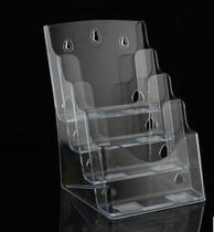 A5 four-layer leaflet catalog rack acrylic display rack transparent plexiglass data rack advertising display box