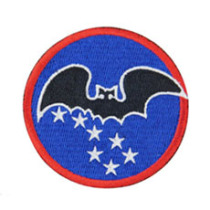 WHAMPOA cotton high-density delicate embroidery Velcro Army fan black bat squadron commemorative edition armband