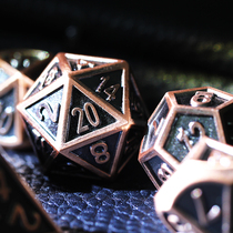 Copper Edge Geometric Solid Full Metal Digital Dice Dungeons & Dragons DnD Cthulhu Running Group board Game