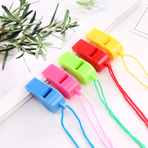 Childrens toy mini whistle training referee competition treble kindergarten special with rope color plastic whistle