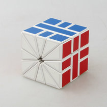 (Ladder color SQ2 Rubiks Cube White) Square II fan-shaped Rubiks Cube 3 layers SQ2 white background Rubiks Cube