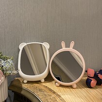 Japanese-style ins net celebrity girl heart dormitory desktop desktop makeup mirror simple cute princess mirror dressing mirror female
