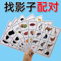 Animal Shadow Matching card kindergarten looking for shadow shape puzzle autism aba training toy teaching aids