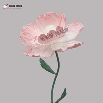 Paper player large handmade flower dyeing flower wedding background window beautiful Chen photography props outdoor flower dyeing Jasmine