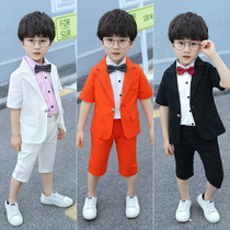 Boy boys baby Summer clothing Inn Han version Childrens suit Mens Bao Xiaoxi clothes for summer cotton linen handsome childrens gown