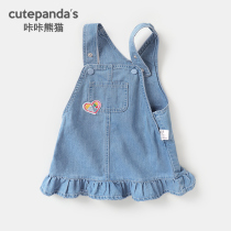 Baby clothes girls skirts denim skirts autumn clothes spring and autumn girls ladies skirts foreign Y7270