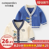 Baby clothes Academy style knitted cardigan jacket Autumn Spring and Autumn men and women baby boys coat child Y7078