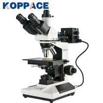 50X-400X high definition three-eye microscope tissue material analysis grain size detector metallographic microscope