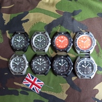 New British cooper diving quartz military watch 300m small amount of orange face custom SBS face GSG face