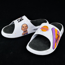 Excluding shoes] Peak-style slippers lovers sneakers custom diy hand-painted NBA Lakers Kobe Kobe James graffiti