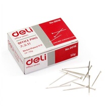 pin pin pin straight pin Deli 0016 pin nickel plated pin pin 24mm