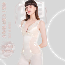 Large size plastic body one-piece clothes woman fat mm tight close-up waist and waist beauty body shaping close-after tummy underwear