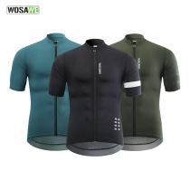 WOSAWE Outdoor Cycling Costumes Comfortable elasticity Short sleeve Breakthrough Dry Dry Performance Running Couple
