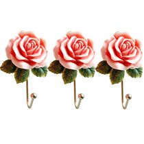 Resin rose Xuanguan Clothes hat frame key hook Creative field Garden hanging hanger wall hanging room Decorative Wall Decoration