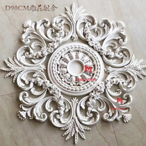 Ceiling ceiling decoration material light plate carved combination PU carved lamp plate imitation gypsum European ceiling modeling material