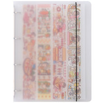 Hand book A4 large loose-leaf hand book tape guide book pet release paper storage book Double-sided sub-packaging A5 material book
