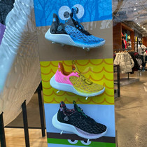 Curry 9 generations of Sesame Street Joint Blue Powder curry8 Generation China Red Silver All-Star Wear Real Fight Basket Sneakers