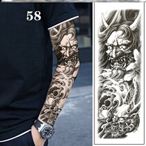 Tattoo stickers waterproof men permanently do not drop color European and American unicorn applique big flower New Zhong Kui Ukiyo-E can be washed