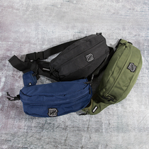 Tide brand Japanese cross-body bag mens leisure sports chest bag canvas fashion outdoor waist bag personality hip-hop riding bag