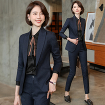  High-end professional suit Female spring and autumn business white-collar civil servant interview formal professional suit Manager suit overalls