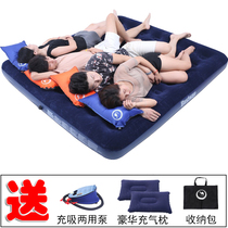 Inflatable water mattress Single double 3-4 people 1 8 meters wide outdoor wild camping portable thickened inflatable mattress household