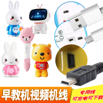 Fire Rabbit Early Education Machine Little Bear Youbi Rabbit Story Machine Point Reading Machine Pen Data Cable Charging Cable USB Accessories