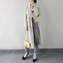Trench coat women 2022 new Korean version of long little boy English style lace YY CO6804