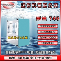 Fish nest cool fish T40 MINI ITX Red Blue White pink SFX power portable side through MINI small case