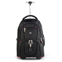 Swiss Sergeant knife lever backpack travel bag mens super capacity business student schoolbag male shoulder trolley bag