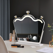 Net Red Desktop Makeup Mirror New Desktop Led Tonic Mirror Modern Minima Plug-in Electric Bedroom Beauty Dresser Dresser