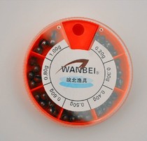 Boxed lead 7 types of fishing bite lead lead lead lead clip