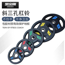 Large hole wrapped Iron film barbell hand grip weightlifting bar for 2 5 5 10 15 20kg