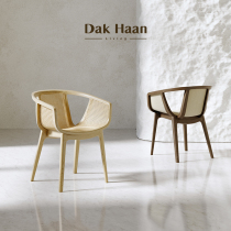 Xuanwu chair has to be idle design original small crowdsourcing solid wood dining chair Leisure retro tea room Book room designer