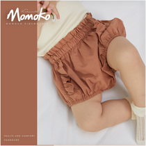 Spring and autumn slim baby pants can be outworn baby large pp newborn shorts breathable caramel lace bread pants