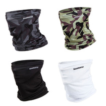 New outdoor fishing sunscreen ice silk camouflage magic face scarf riding head cover breathable Scarf mask