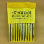 10-piece and Shanghai brand plastic handle zheng xing cuo sale model File File set ф 2-ф 5