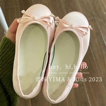 Han Edition 2023 Spring new childrens shoes girls dance shoes children soft soles shoes girls baby showing shoes princess shoes