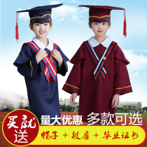 Kindergarten Bachelors suit Childrens Doctoral School Graduation Gown Gown Schoolboy Graduation Photo Graduation Photo clothing