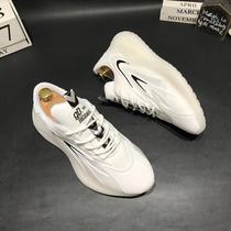 Winter mens shoes young breathable white shoes mens Korean version of the game increased pure white father shoes mens ins tide