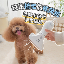 Hair dryer that can comb hair cat dog dryer Bath blow dry artifact household water blower silent dual use