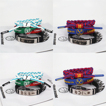 Football bracelet star set C romesineymar collection Sports wristband men and women couples braided rope bracelet