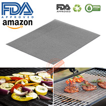 Teflon barbecue mat Non-stick BBQ high temperature burning mat mesh sheet Food grade coating outdoor barbecue mat tool