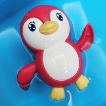  Baby bathing toy Cartoon little penguin duckling boy girl swimming water yacht bathing bathroom toy
