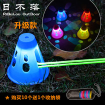 Outdoor tent nail tip light Camp nail light Warning light Camping decorative light Camping atmosphere light Ground nail light signal light