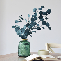 Imported round leaf eucalyptus dried flower bouquet real tree leaves Nordic home decoration living room apple eucalyptus eternal flower