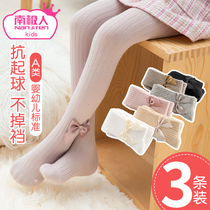 Girls pantyhose children Spring and Autumn thin leggings small children cotton summer socks baby bottling socks